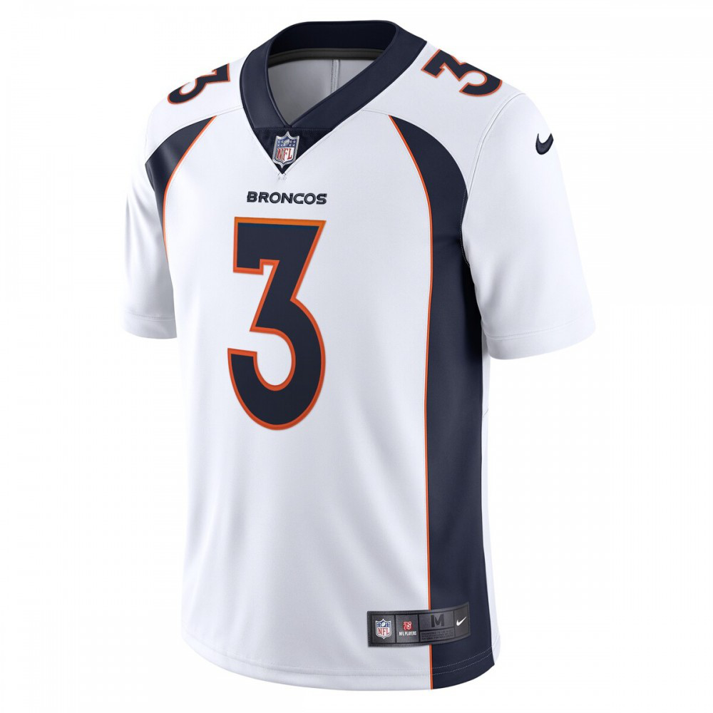 Russell Wilson Denver Broncos Nike Team Vapor Limited Jersey - White-Profan Arena